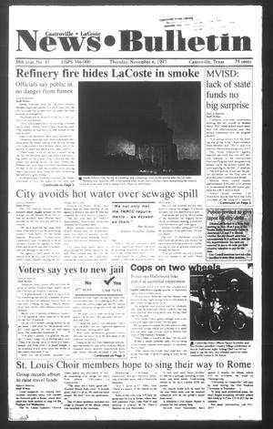 Primary view of object titled 'News Bulletin (Castroville, Tex.), Vol. 38, No. 45, Ed. 1 Thursday, November 6, 1997'.