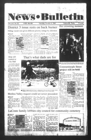 News Bulletin (Castroville, Tex.), Vol. 39, No. 41, Ed. 1 Thursday, October 8, 1998