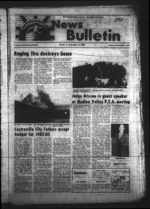 News Bulletin (Castroville, Tex.), Vol. 24, No. 38, Ed. 1 Monday, September 20, 1982