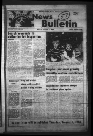 News Bulletin (Castroville, Tex.), Vol. 24, No. 51, Ed. 1 Monday, December 20, 1982