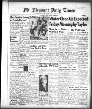 Mt. Pleasant Daily Times (Mount Pleasant, Tex.), Vol. 38, No. 60, Ed. 1 Thursday, June 13, 1957