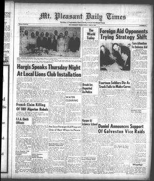 Mt. Pleasant Daily Times (Mount Pleasant, Tex.), Vol. 38, No. 61, Ed. 1 Friday, June 14, 1957