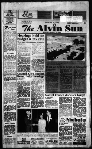 The Alvin Sun (Alvin, Tex.), Vol. 104, No. 5, Ed. 1 Monday, August 22, 1994