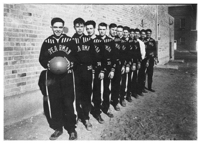 Man Posing in Texas Basketball Uniform] - The Portal to Texas History