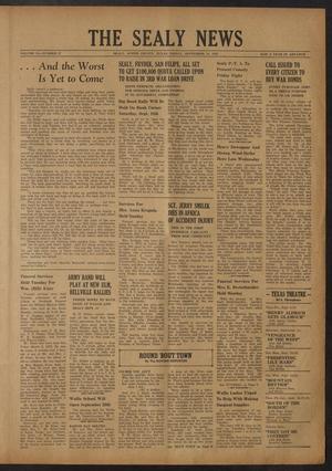 Primary view of object titled 'The Sealy News (Sealy, Tex.), Vol. 55, No. 27, Ed. 1 Friday, September 10, 1943'.