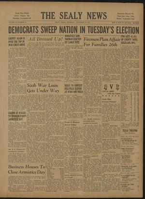 The Sealy News (Sealy, Tex.), Vol. 56, No. 35, Ed. 1 Thursday, November 9, 1944