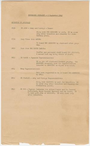 Surrender Ceremony - 2 September 1945