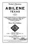 Thumbnail image of item number 3 in: 'Worley's Directory of Abilene, Texas, 1911'.
