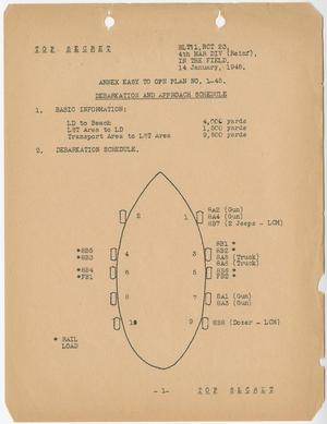 [Operations Plans, Iwo Jima, 4th Marine Division]