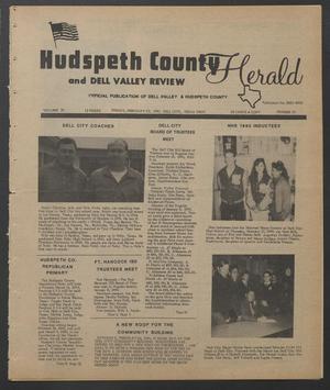 Primary view of object titled 'Hudspeth County Herald and Dell Valley Review (Dell City, Tex.), Vol. 31, No. 27, Ed. 1 Friday, February 23, 1990'.