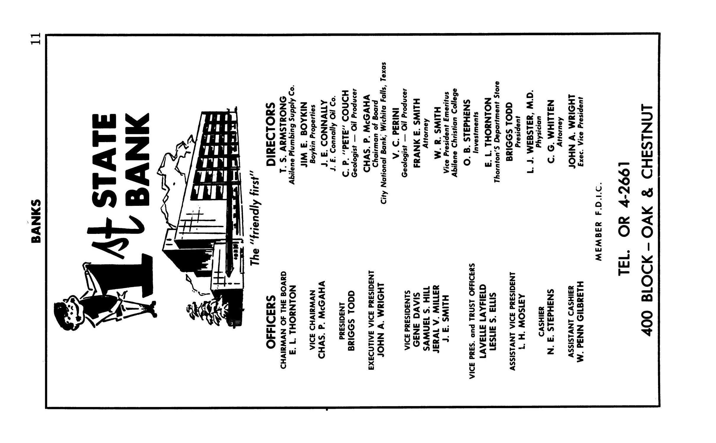 Polk's Abilene (Taylor County, Texas) City Directory, 1963
                                                
                                                    11
                                                