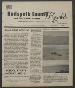 Hudspeth County Herald and Dell Valley Review (Dell City, Tex.), Vol. 34, No. 1, Ed. 1 Friday, August 24, 1990