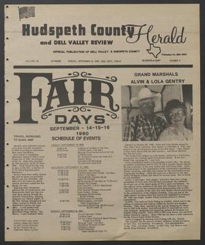 Hudspeth County Herald and Dell Valley Review (Dell City, Tex.), Vol. 34, No. 4, Ed. 1 Friday, September 14, 1990