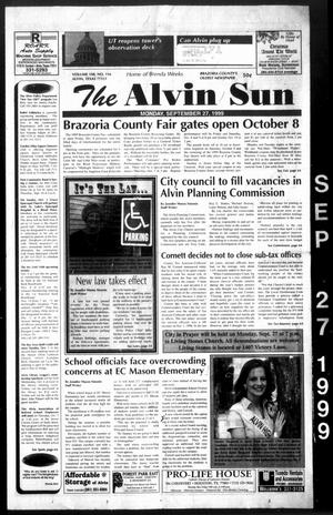 The Alvin Sun (Alvin, Tex.), Vol. 108, No. 116, Ed. 1 Monday, September 27, 1999