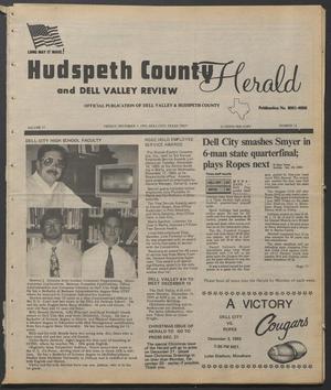 Primary view of object titled 'Hudspeth County Herald and Dell Valley Review (Dell City, Tex.), Vol. 37, No. 16, Ed. 1 Friday, December 3, 1993'.