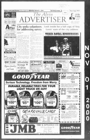 The Alvin Advertiser (Alvin, Tex.), Ed. 1 Wednesday, November 1, 2000