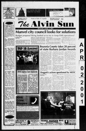 The Alvin Sun (Alvin, Tex.), Vol. 110, No. 27, Ed. 1 Monday, April 2, 2001