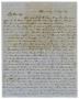 Thumbnail image of item number 1 in: '[Letter from David Fentress to his wife Clara, August 16, 1864]'.