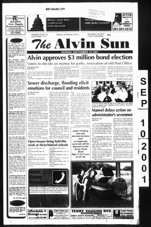 The Alvin Sun (Alvin, Tex.), Vol. 110, No. 74, Ed. 1 Monday, September 10, 2001