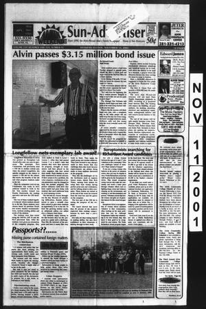 Alvin Sun-Advertiser (Alvin, Tex.), Vol. 110, No. 91, Ed. 1 Sunday, November 11, 2001