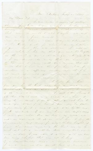 Primary view of object titled '[Letter from David Fentress to Clara Fentress, February 26, 1865]'.
