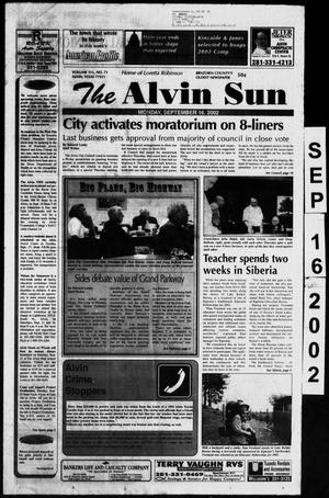 The Alvin Sun (Alvin, Tex.), Vol. 111, No. 71, Ed. 1 Monday, September 16, 2002