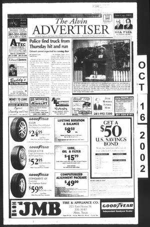 The Alvin Advertiser (Alvin, Tex.), Ed. 1 Wednesday, October 16, 2002