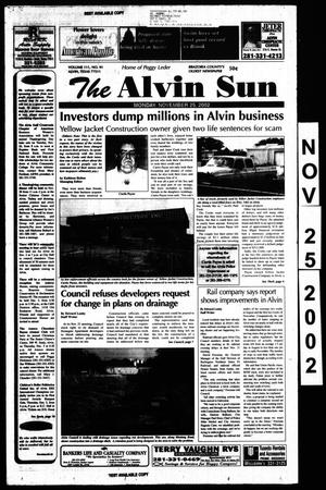 The Alvin Sun (Alvin, Tex.), Vol. 111, No. 91, Ed. 1 Monday, November 25, 2002