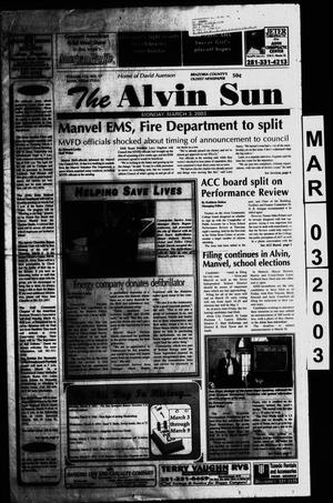 The Alvin Sun (Alvin, Tex.), Vol. 112, No. 17, Ed. 1 Monday, March 3, 2003