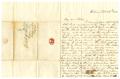 Thumbnail image of item number 1 in: '[Letter from Maud C. Fentress to her son David Fentress - September 29, 1858]'.