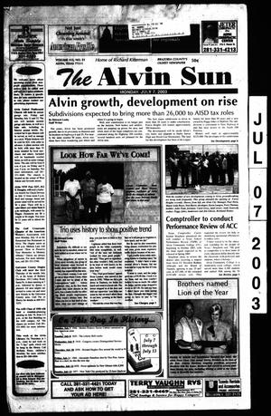 The Alvin Sun (Alvin, Tex.), Vol. 112, No. 51, Ed. 1 Monday, July 7, 2003