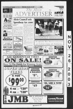 The Alvin Advertiser (Alvin, Tex.), Ed. 1 Wednesday, November 26, 2003