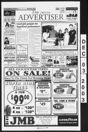 The Alvin Advertiser (Alvin, Tex.), Ed. 1 Wednesday, December 3, 2003