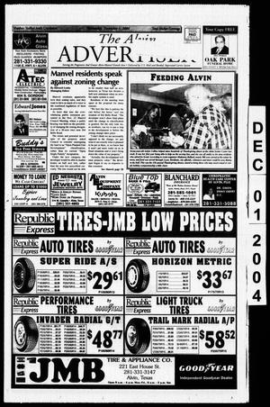 Primary view of object titled 'The Alvin Advertiser (Alvin, Tex.), Ed. 1 Wednesday, December 1, 2004'.
