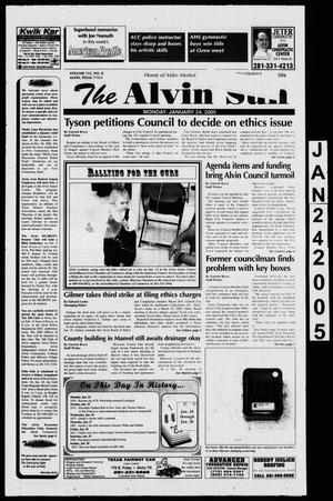 Primary view of object titled 'The Alvin Sun (Alvin, Tex.), Vol. 115, No. 8, Ed. 1 Monday, January 24, 2005'.
