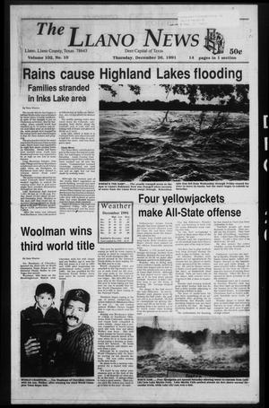 The Llano News (Llano, Tex.), Vol. 102, No. 10, Ed. 1 Thursday, December 26, 1991