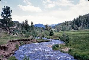 [River Cutting Through the Landscape in Colorado]