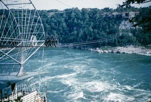 Primary view of object titled '[Cable Car Above Niagara Falls]'.