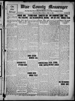 Wise County Messenger (Decatur, Tex.), Vol. 50, No. 15, Ed. 1 Friday, April 12, 1929