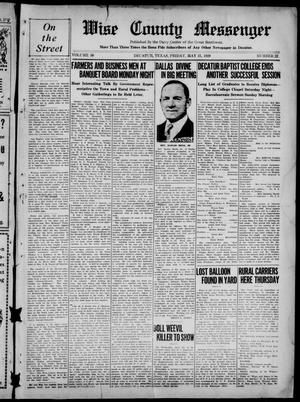 Wise County Messenger (Decatur, Tex.), Vol. 50, No. 22, Ed. 1 Friday, May 31, 1929