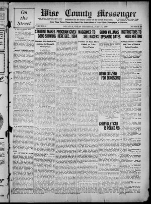 Wise County Messenger (Decatur, Tex.), Vol. 51, No. 29, Ed. 1 Thursday, July 17, 1930