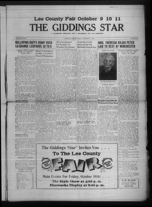Primary view of object titled 'The Giddings Star (Giddings, Tex.), Vol. 8, No. 28, Ed. 1 Friday, October 10, 1947'.