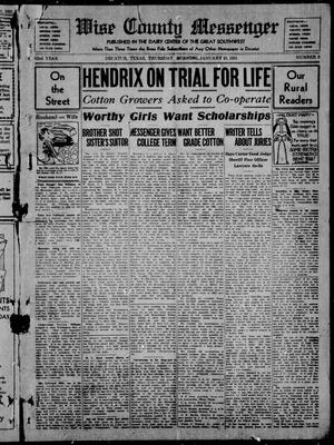 Wise County Messenger (Decatur, Tex.), Vol. 52, No. 3, Ed. 1 Thursday, January 15, 1931