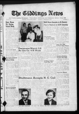 The Giddings News (Giddings, Tex.), Vol. 68, No. 12, Ed. 1 Thursday, February 28, 1957