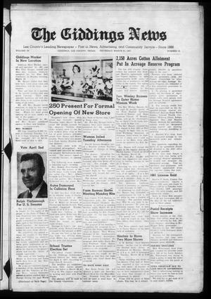 The Giddings News (Giddings, Tex.), Vol. 68, No. 15, Ed. 1 Thursday, March 21, 1957
