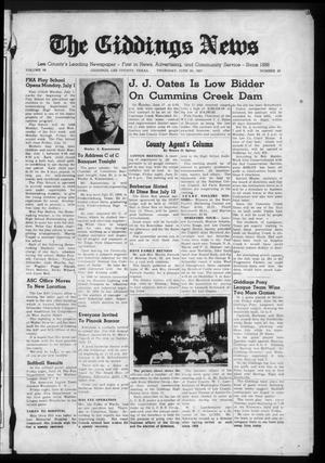 The Giddings News (Giddings, Tex.), Vol. 68, No. 28, Ed. 1 Thursday, June 20, 1957