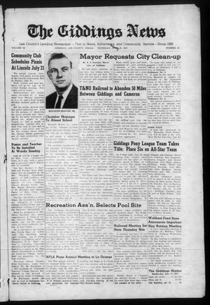 The Giddings News (Giddings, Tex.), Vol. 68, No. 32, Ed. 1 Thursday, July 18, 1957