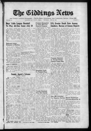 The Giddings News (Giddings, Tex.), Vol. 68, No. 33, Ed. 1 Thursday, July 25, 1957