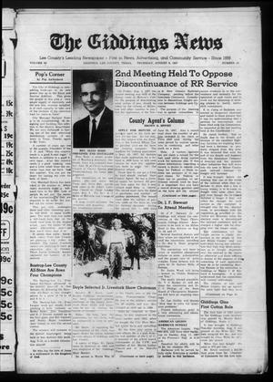 The Giddings News (Giddings, Tex.), Vol. 68, No. 35, Ed. 1 Thursday, August 8, 1957