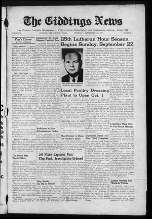 The Giddings News (Giddings, Tex.), Vol. 68, No. 41, Ed. 1 Thursday, September 19, 1957